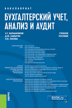 картинка Бухгалтерский учет, анализ и аудит. (Бакалавриат). Учебное пособие. от магазина КНОРУС