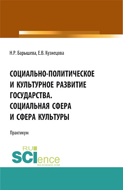 картинка Социально-политическое и культурное развитие государства. Социальная сфера и сфера культуры. Практикум. (Бакалавриат, Магистратура, Специалитет). Учебное пособие. от магазина КНОРУС